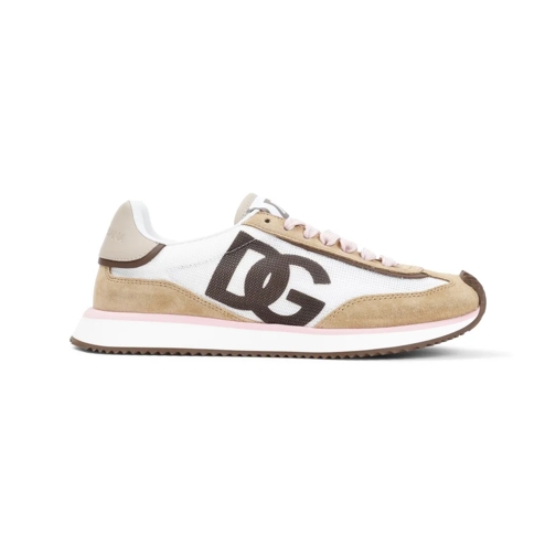 Dolce&Gabbana Low-Top Sneaker White Calf Leather Sneakers Neutrals