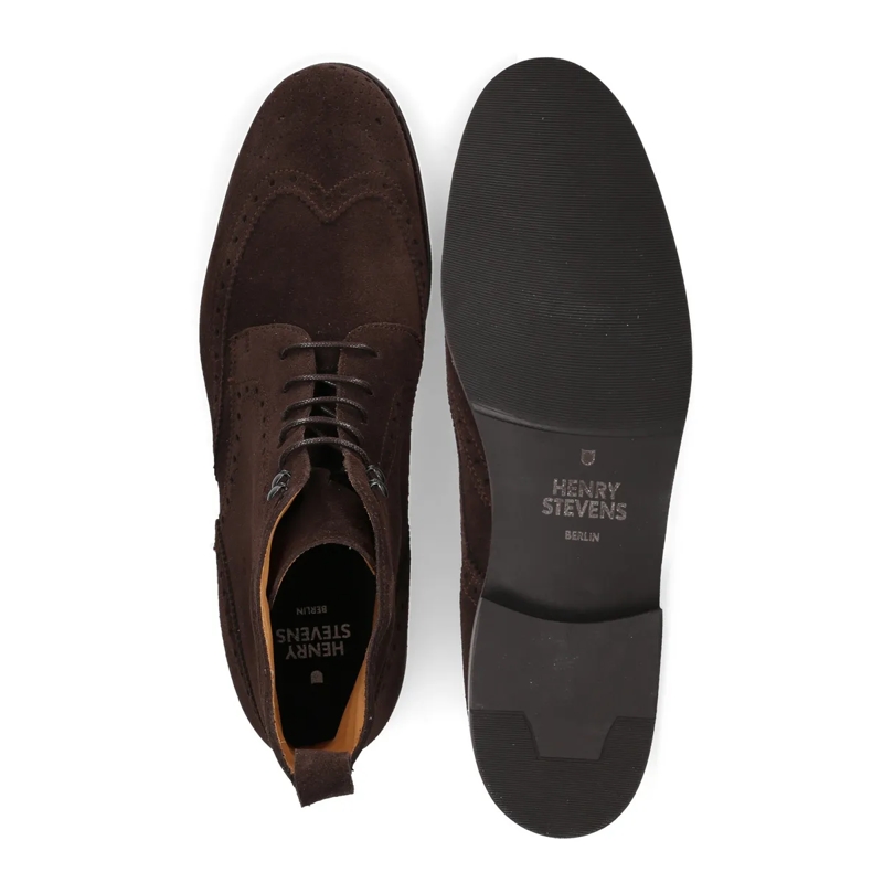 Henry Stevens Schnürstiefel Schnürboots Winston FBDB2- Verzierter Derby Boot dunkel-braun(Image 4)