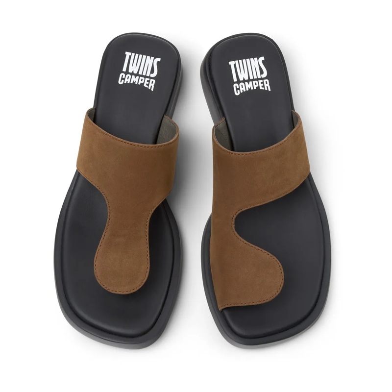 Camper Sandalen Sandalen Dana Twins mittel-braun(Image 5)