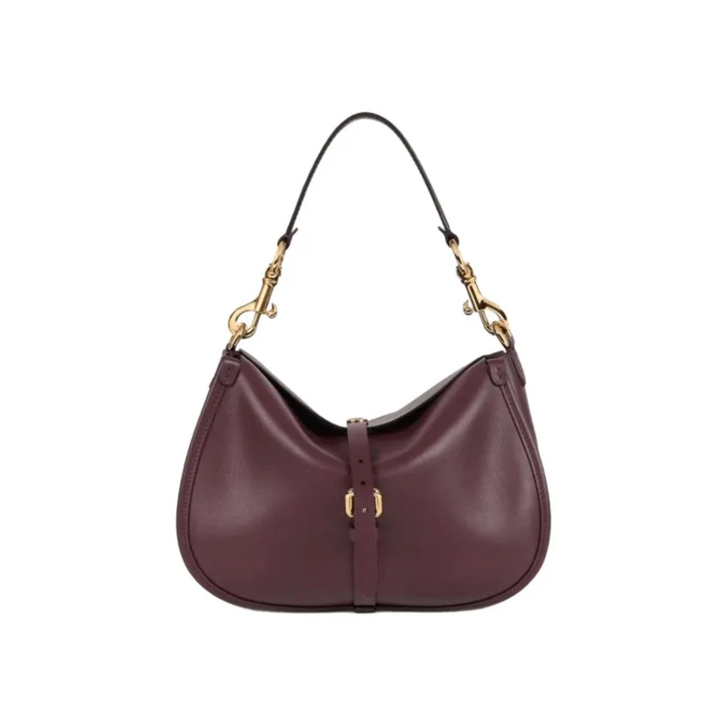 Etro Schultertasche Burgundy Leather Shoulder Bag Grey