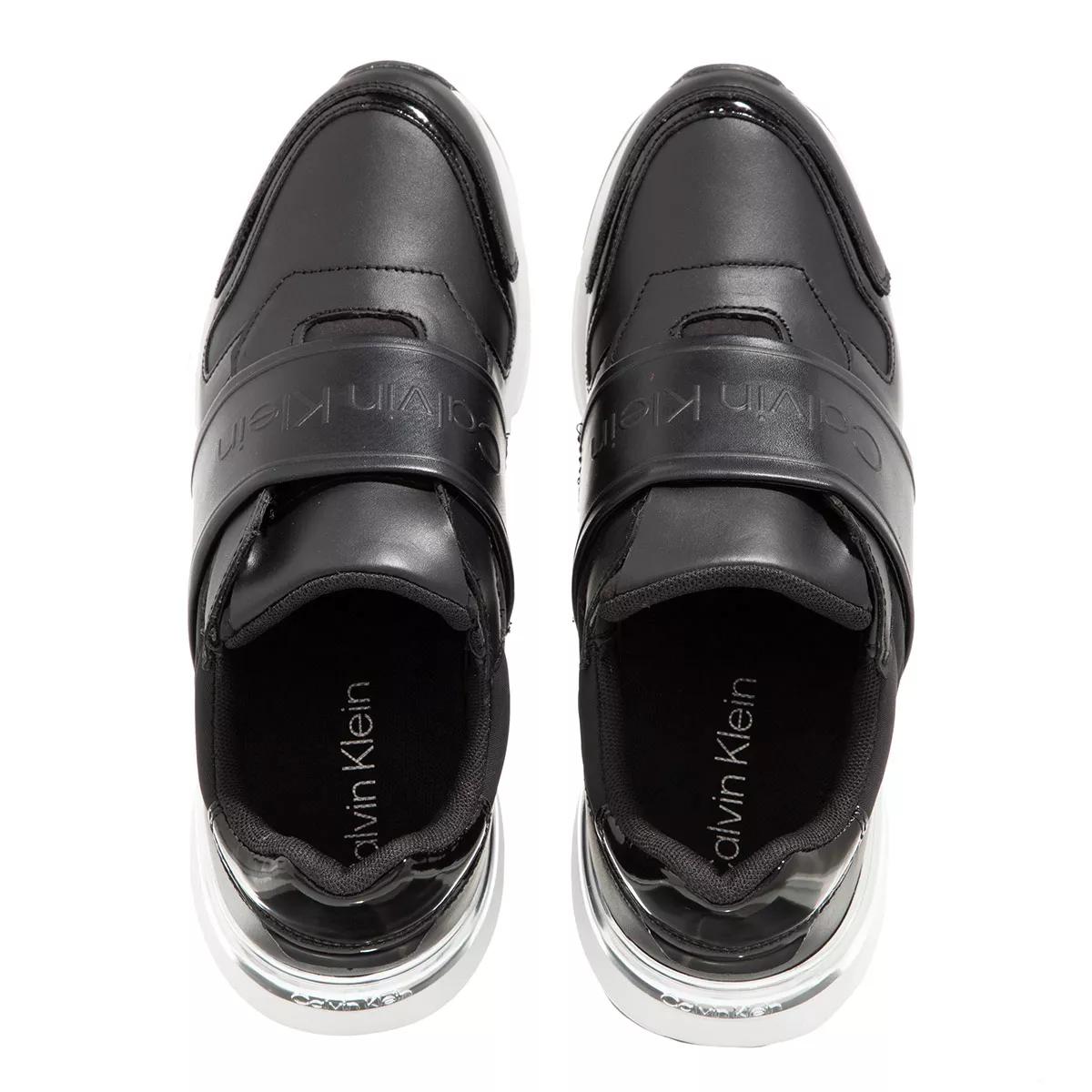 calvin klein sneakers, flex run  slip on - hf en noir - pour dames