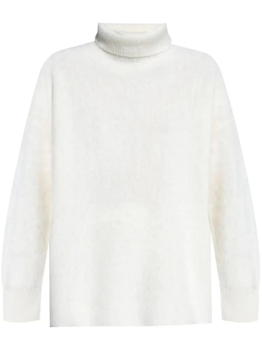 Thumbnail - Lisa Yang - Teresa Roll-Neck Jumper - Größe 2 - weiß