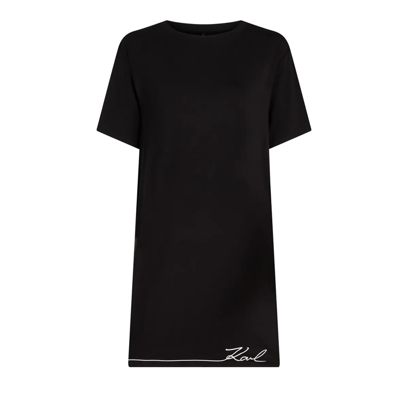 Karl Lagerfeld  Signature Nachthemd Nachtwäsche top schwarz