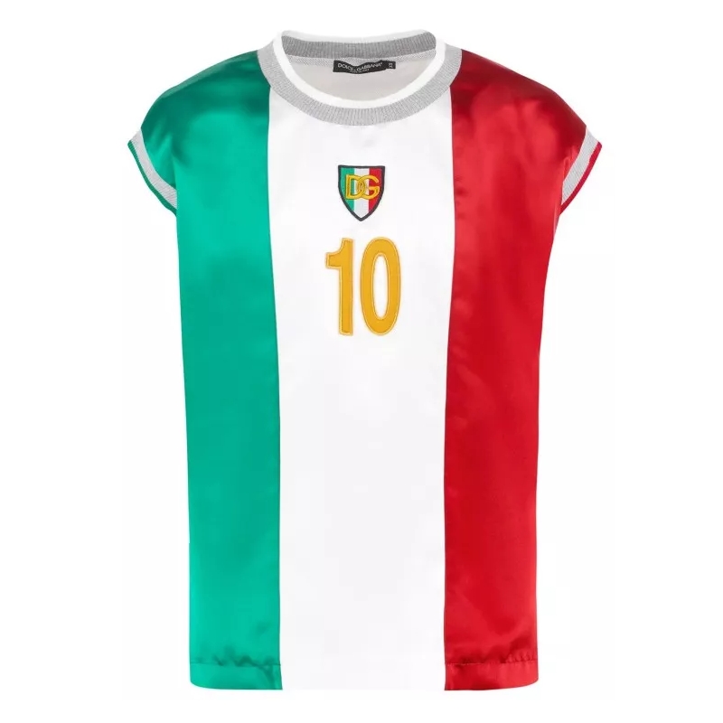 Dolce&Gabbana T-shirt Satin T-Shirt Multicolor