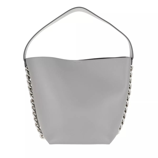 Givenchy Infinity Bucket Bag Leather Pearl Grey Hoboväska