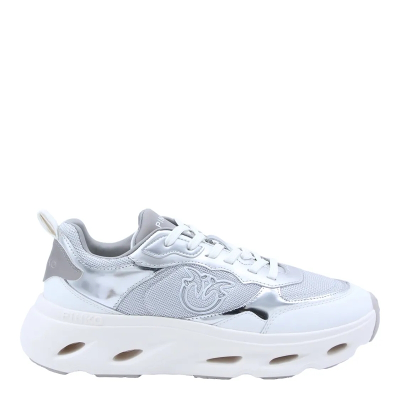Pinko Low-Top-Sneaker Chunky Sneakers With Sculpted Sole And Raised Logo White