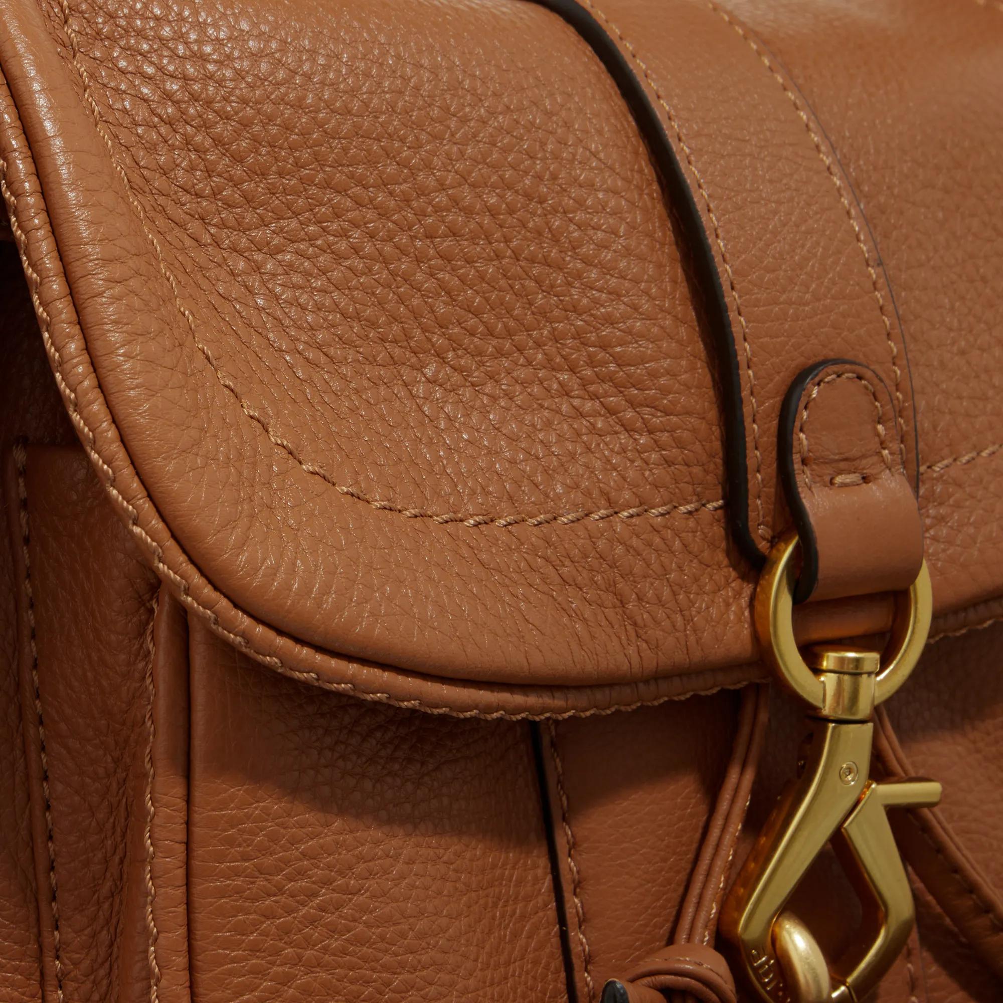 abro Crossbody bags Schultertasche Star Saddle Cuoio in bruin