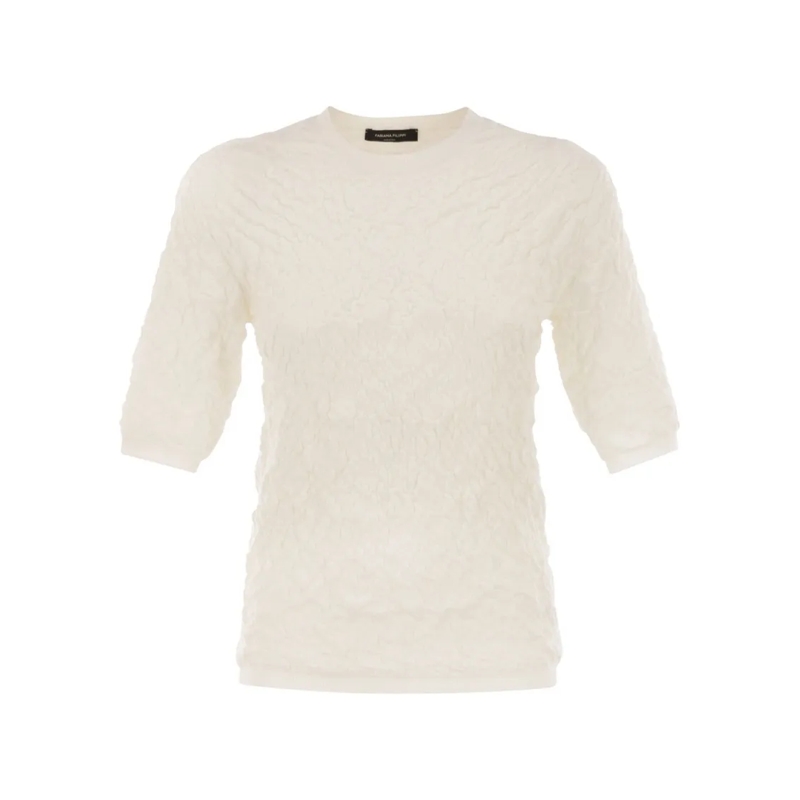 Fabiana Filippi Trui Slim-Fit Jumper With Embossed Finish Neutrals