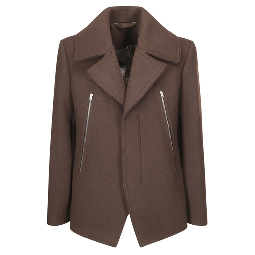 Acne Studios Blazer Button Fastening Jacket Brown