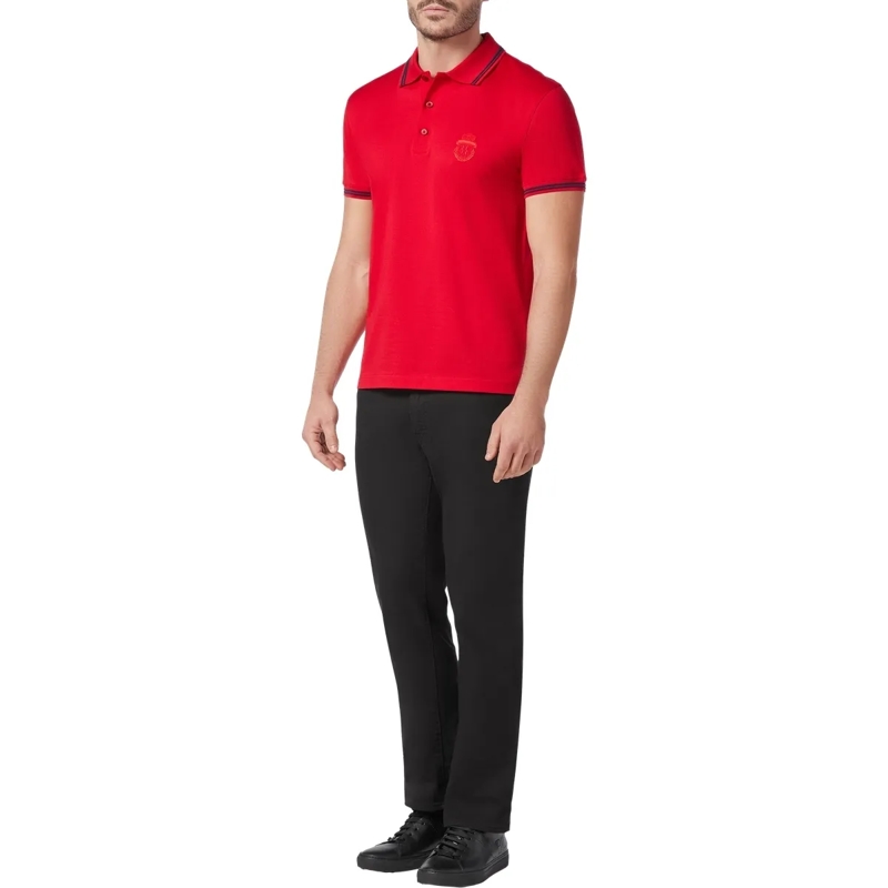 BILLIONAIRE Top Poloshirt Crest rot(Image 3)
