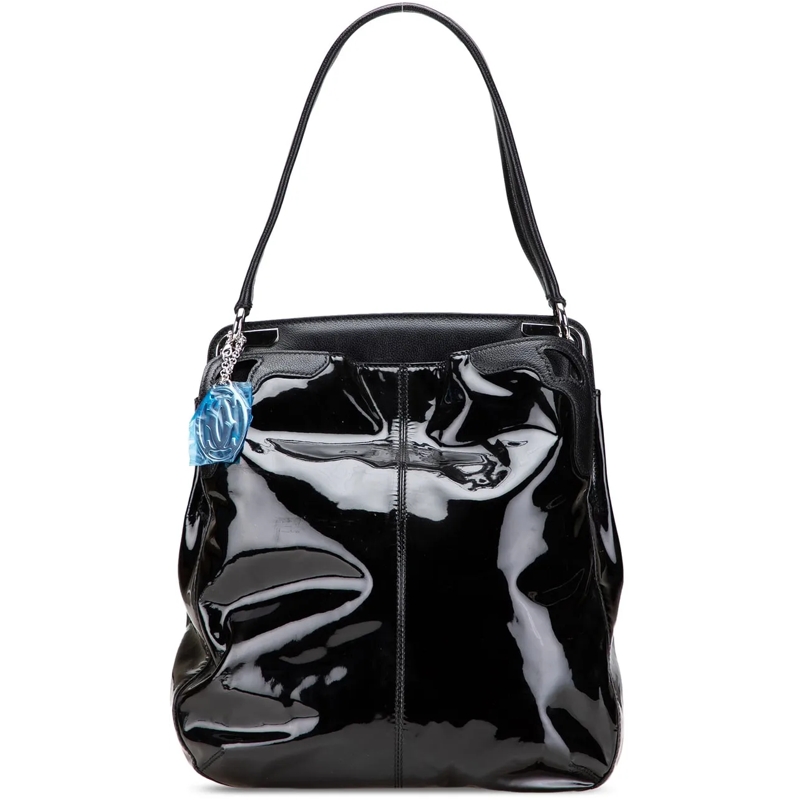 Cartier Schultertasche Patent Marcello De Cartier Shoulder Bag schwarz