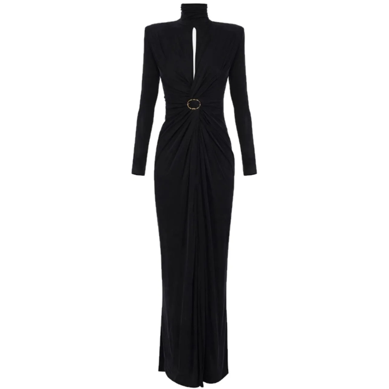 Elisabetta Franchi Midikleid Dresses Black schwarz