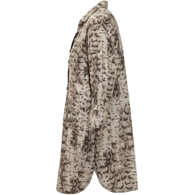 Pinko Midikleid Abito Agra con Spalline e Linea Ampia beige(Image 3)