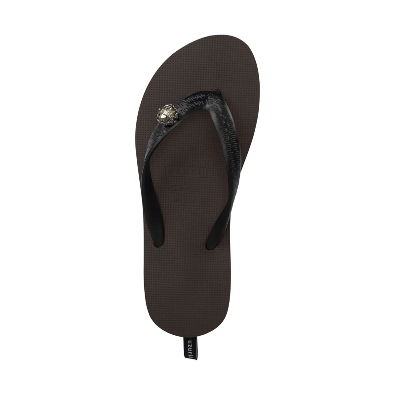 UZURII Flip Flops Zehentrenner Mondriaan Switch Mid Heel mocca(Image 3)