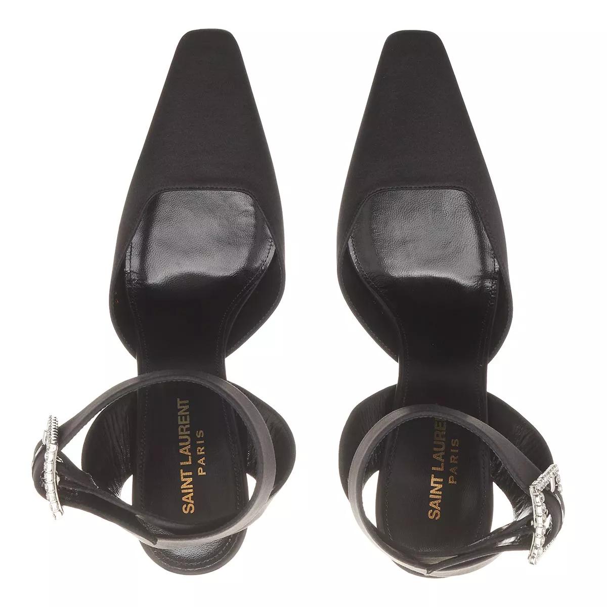 Thumbnail - Saint Laurent Pumps & High Heels - Fanny Slingback Pumps In Crepe Satin - Gr. 38 (EU) - in Schwarz - für Damen