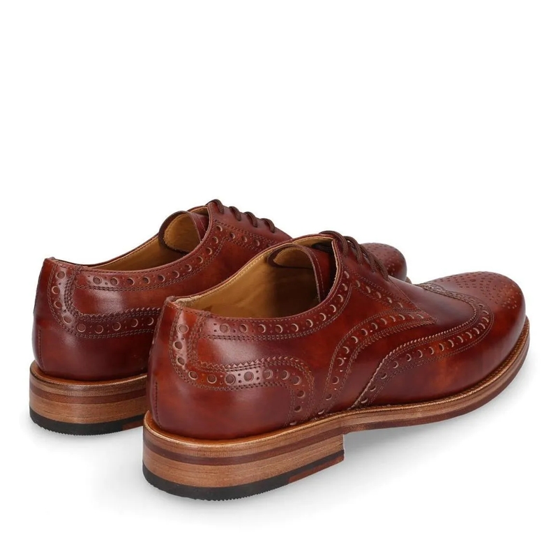 Heinrich Dinkelacker Chaussures à lacets Schnürer Zürich Full-Brogue TC mittel-braun(Image 5)