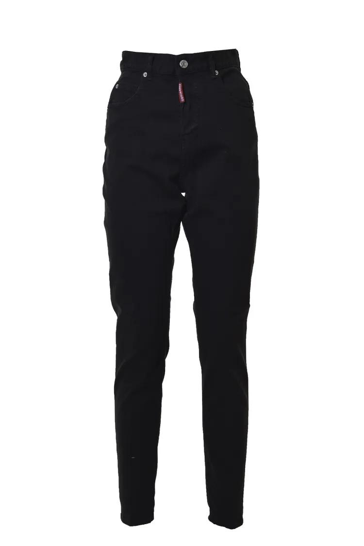 Thumbnail - Dsquared2 - High Waist Twiggy Jeans In Black Denim - Größe 38 - schwarz
