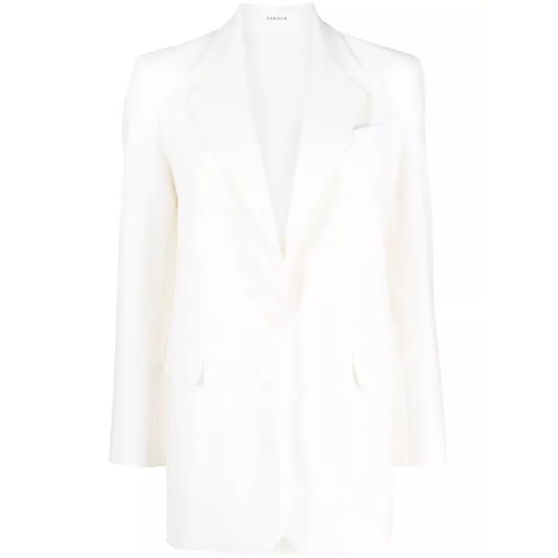 P.A.R.O.S.H. Single-Breasted Blazer White 