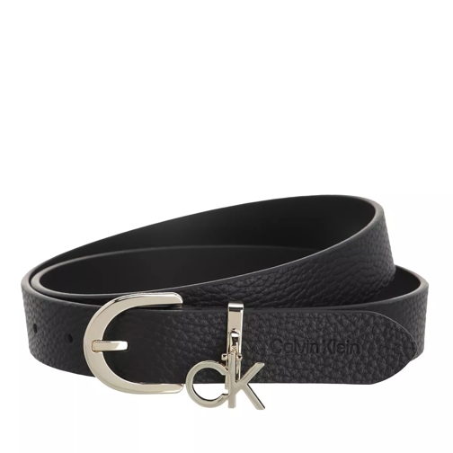 Calvin Klein Re-Lock Charm Buckle 25mm Black Ledergürtel