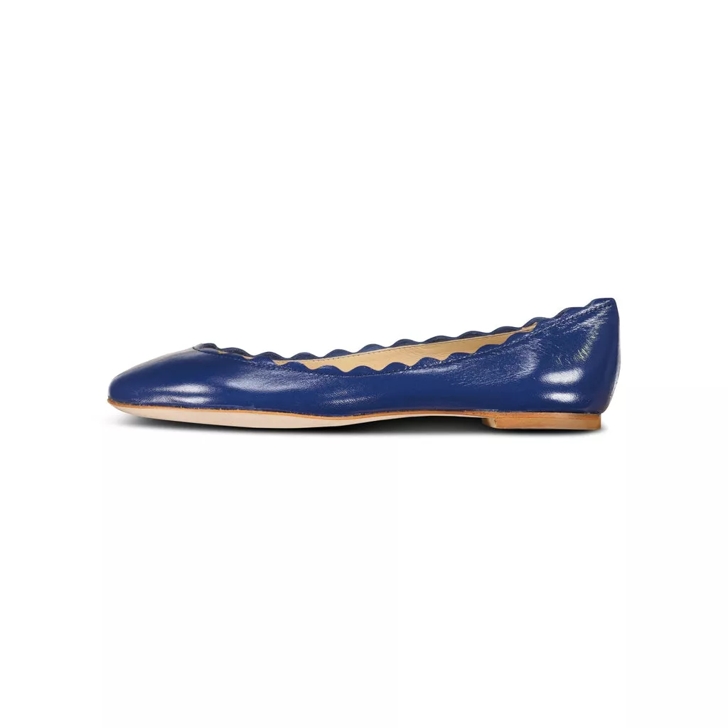 Fabio Rusconi Ballerinas Cloe aus Leder Dunkelblau Ballerine