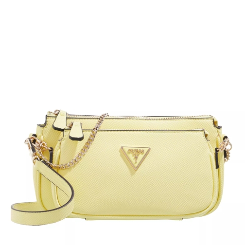 Guess Noelle Double Pouch Crossbody Yellow Borsetta a tracolla
