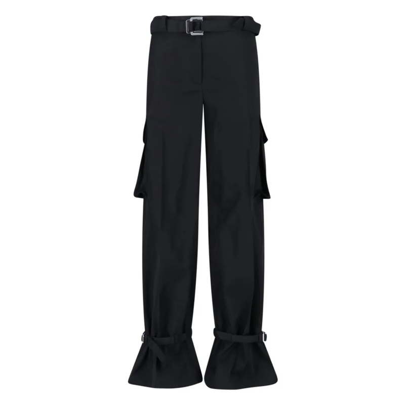 The Attico  Cargo Trousers – Black Black