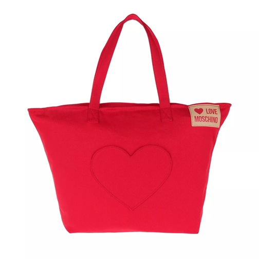 Love Moschino Heart Shopping Bag Rosso Boodschappentas