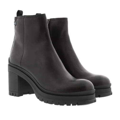 Prada Logo Ankle Boots Leather Black Ankle Boot