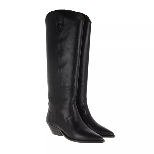 Isabel Marant Dewina High Texas Boots Leather Black Stiefel