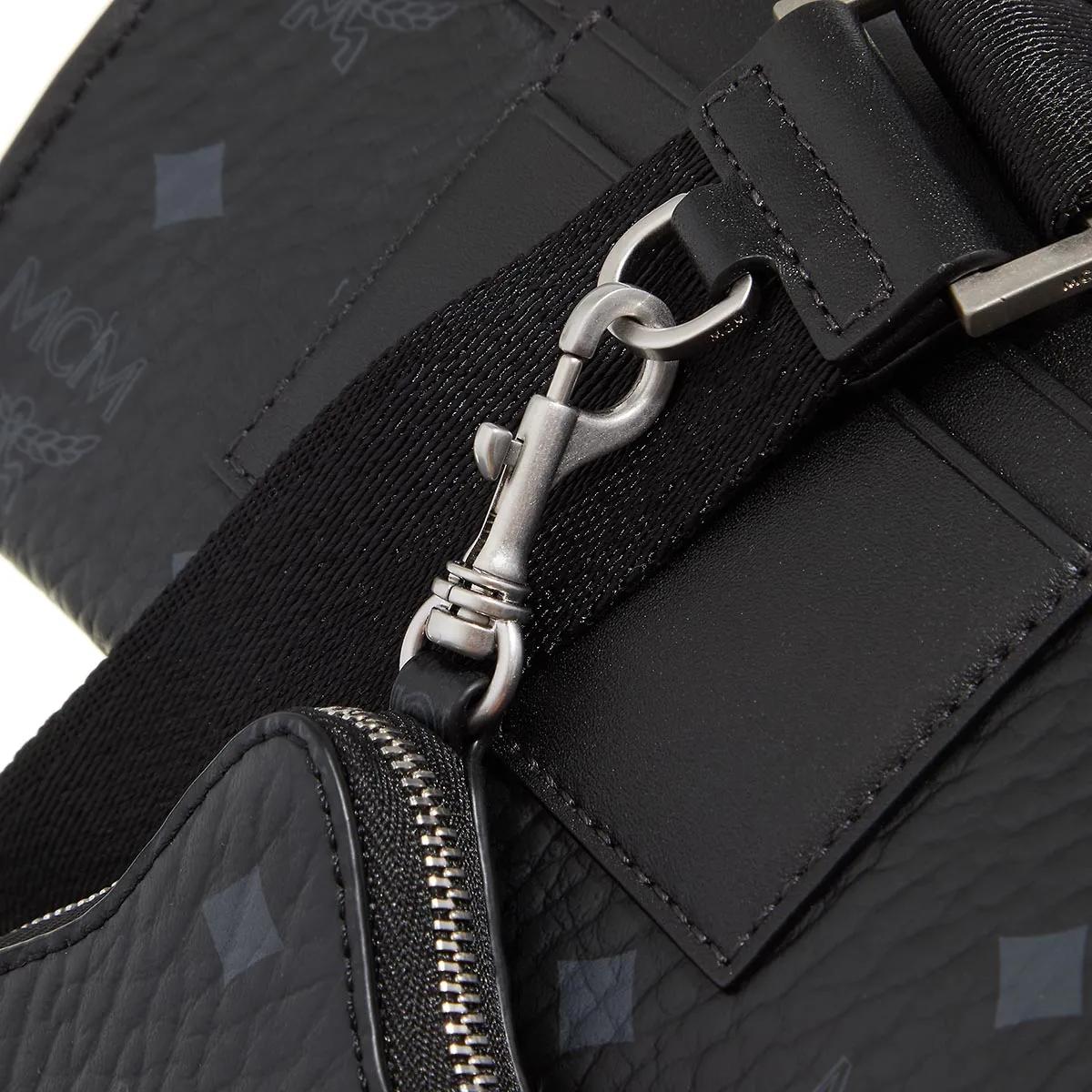 MCM Pochettes Diamond Vi L Mix Flat Pouch Fff Bk in zwart