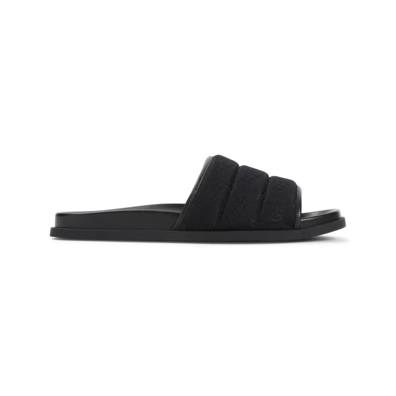 Gucci Loafer Refined Black Sandals Black