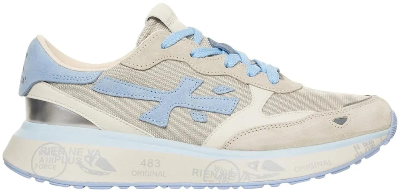 スニーカー PREMIATA Women Sneakers LAURYN VAR 7484 BLUE Premiata Sneakers 'Lauryn' Blue Woman – MAXIMILIAN.it
