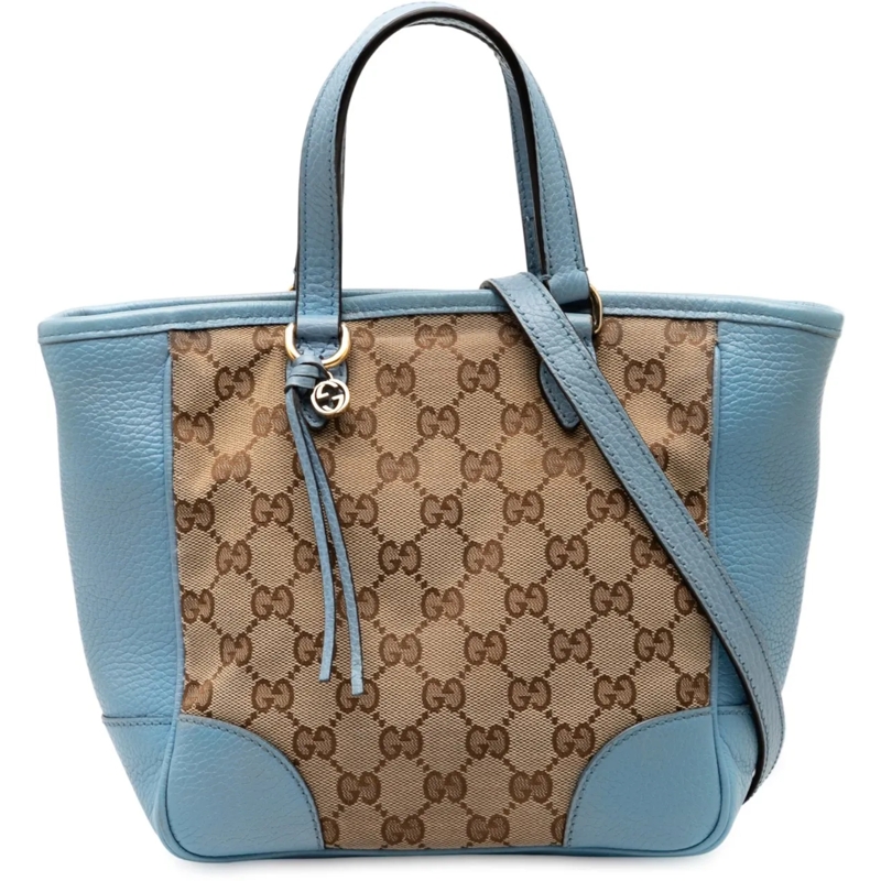 Gucci Schultertasche Small GG Canvas Bree Satchel braun
