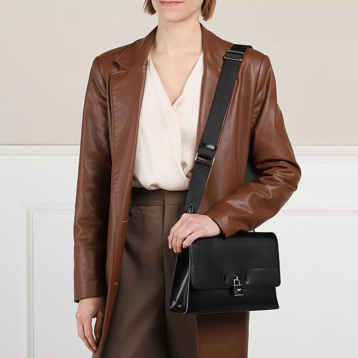 DKNY Palmer Black Gold Crossbody Bag
