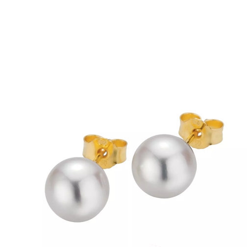 Gellner Stud Earrings Cultured Akoya Pearl 8,5 Gold Ohrstecker