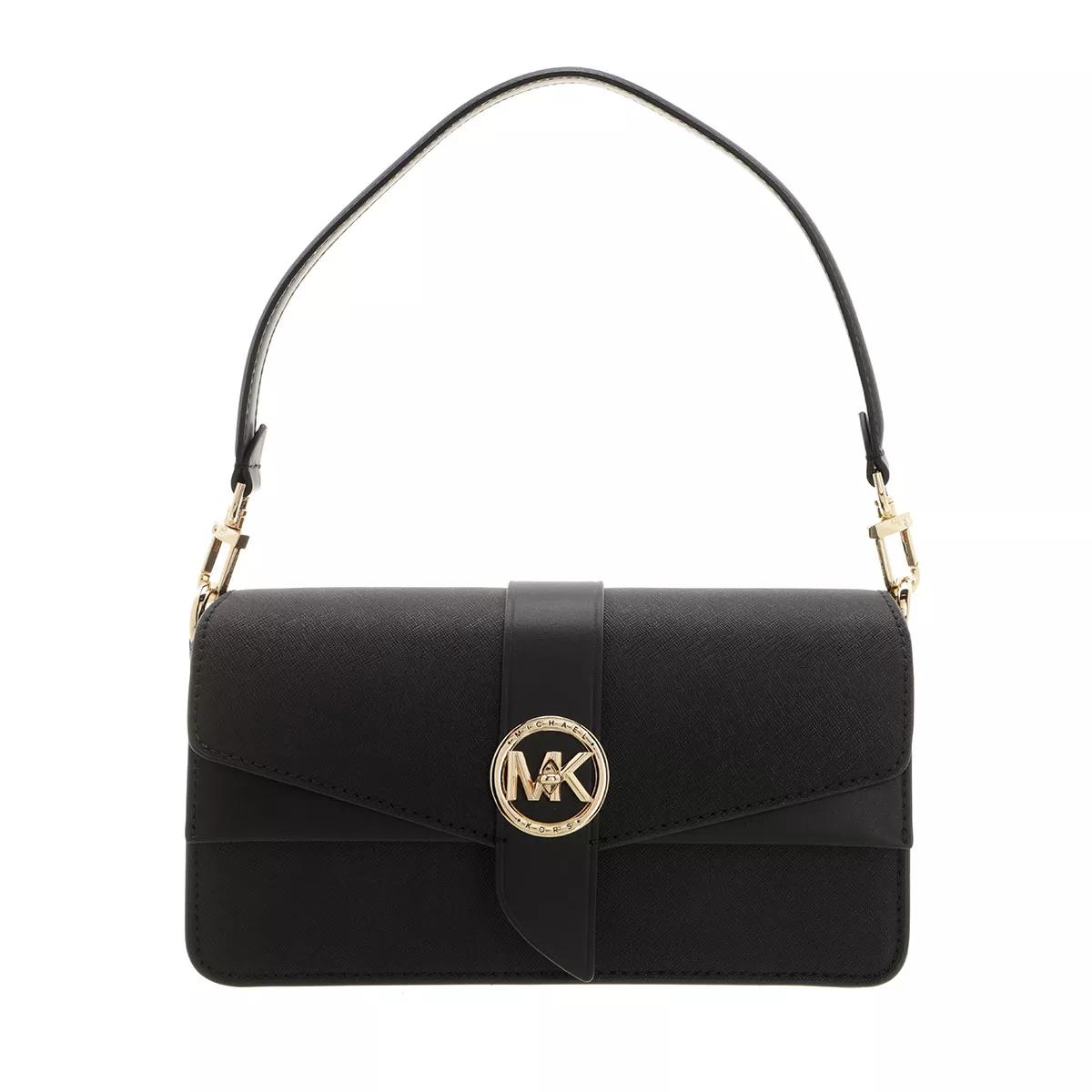 Michael Kors Greenwich Shoulder Bag Black Sac a bandouliere