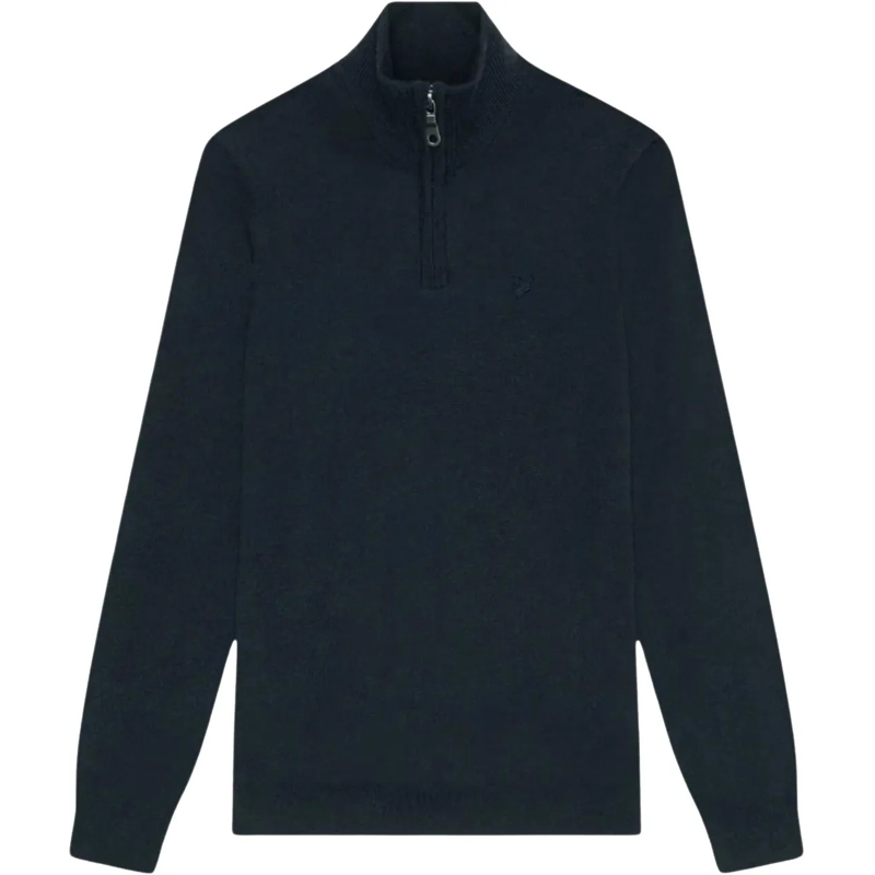 LYLE & SCOTT  Lyle & Scott Tonal Eagle Merino Quarter Zip Ju blau(Image 2)