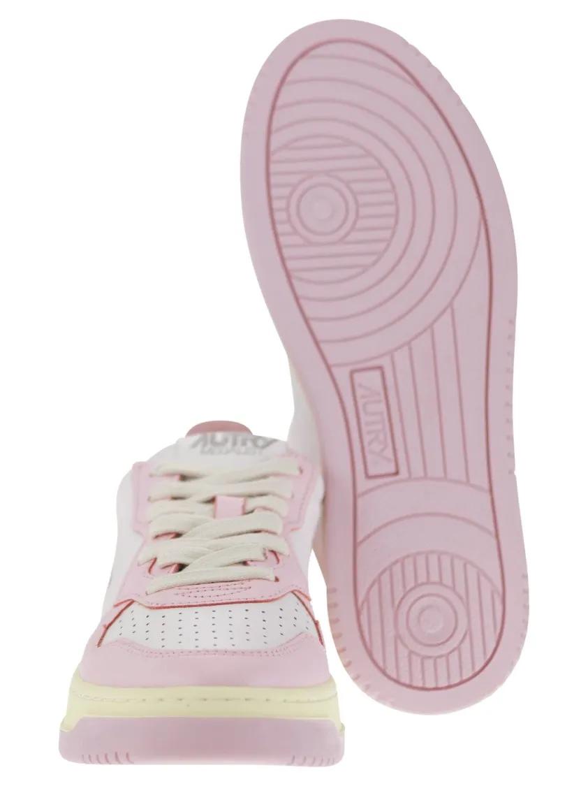 Thumbnail - Autry Low-Top Sneaker - Medalist Low - Two-Tone Leather Sneakers - Gr. 39 (EU) - in Rosa - für Damen