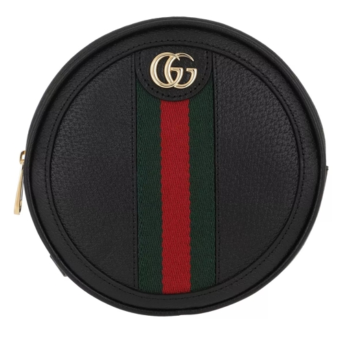 Gucci Ophidia Mini Round Shoulder Bag Leather Black Backpack