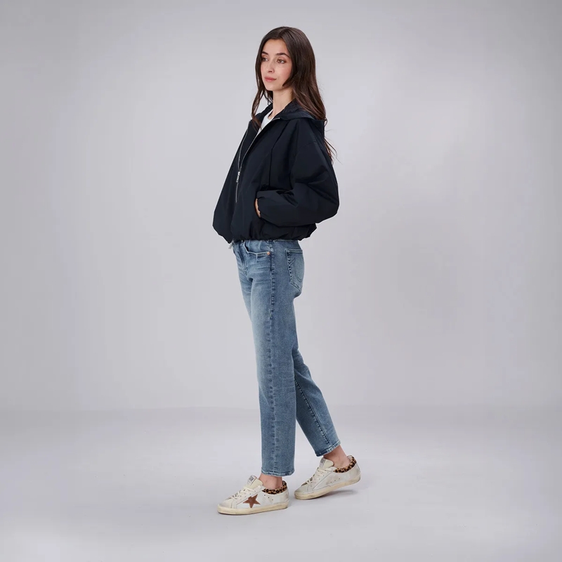 True Religion Übergangsjacke - Lange Ärmel- Oversize-Schnitt- Balloon-Ärmel- blau(Image 3)