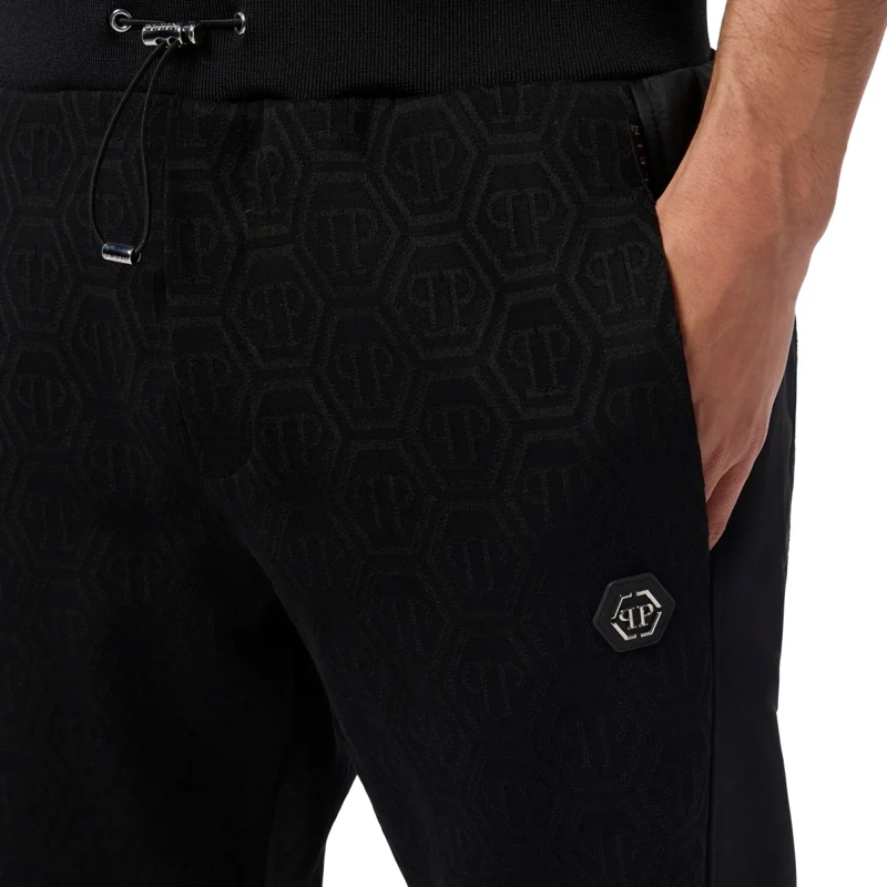 Philipp Plein Jogginghose Composed Jogger Pants Monogram Monogram schwarz(Image 5)