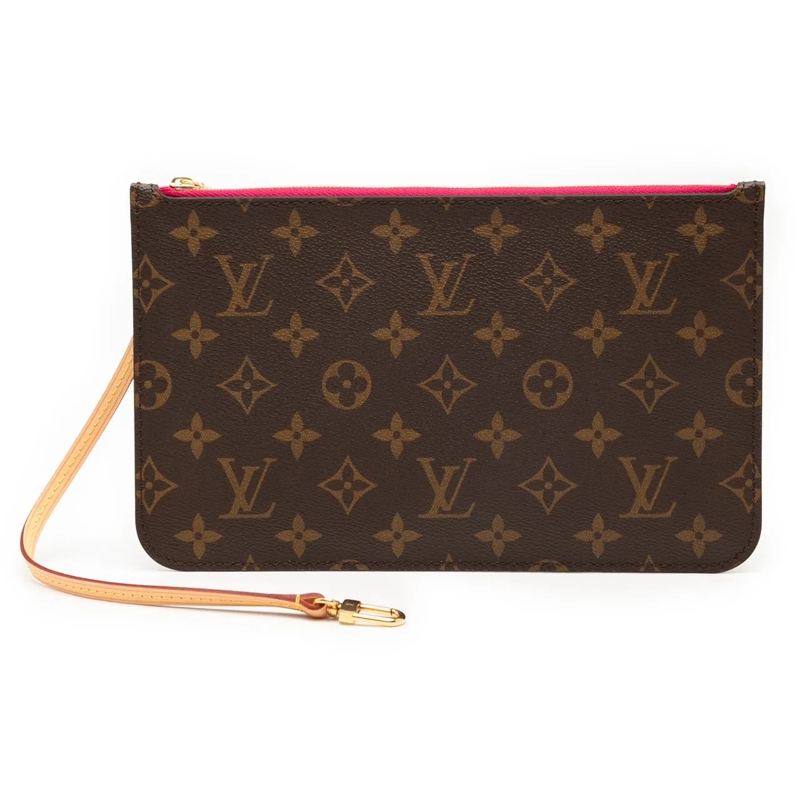 Louis Vuitton Necessaire Monogram Neverfull Pouch braun