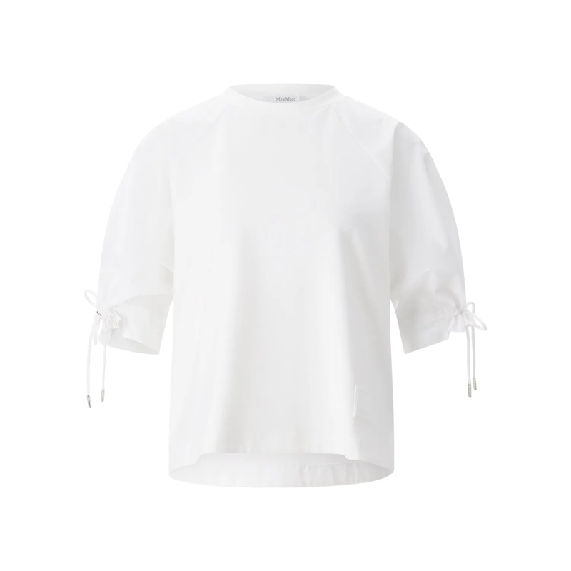 Max Mara T-Shirt T-Shirt West aus Baumwollmix weiß