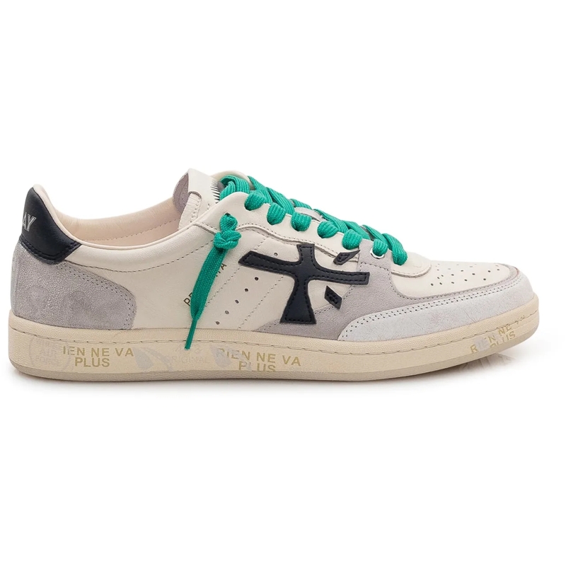 Premiata Sneaker basse Sneakers Bsktclay in Pelle e Suede weiß