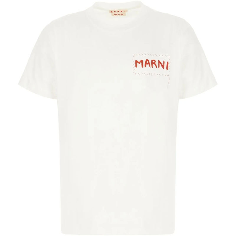 Marni T-Shirt Marni White cotton t-shirt weiß