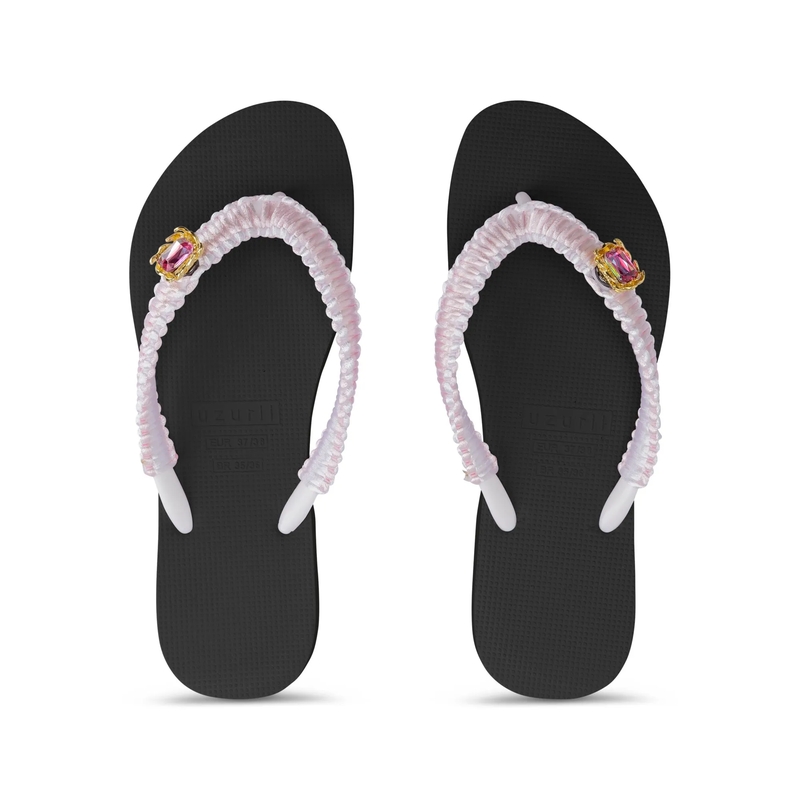 UZURII Flip Flops Zehentrenner Pink Macrame Switch schwarz(Image 3)