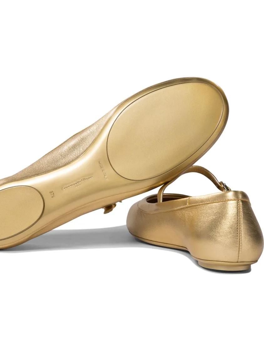 Thumbnail - Gold Metallic Ballerinas - Gr. 36,5 (EU) - in Gold