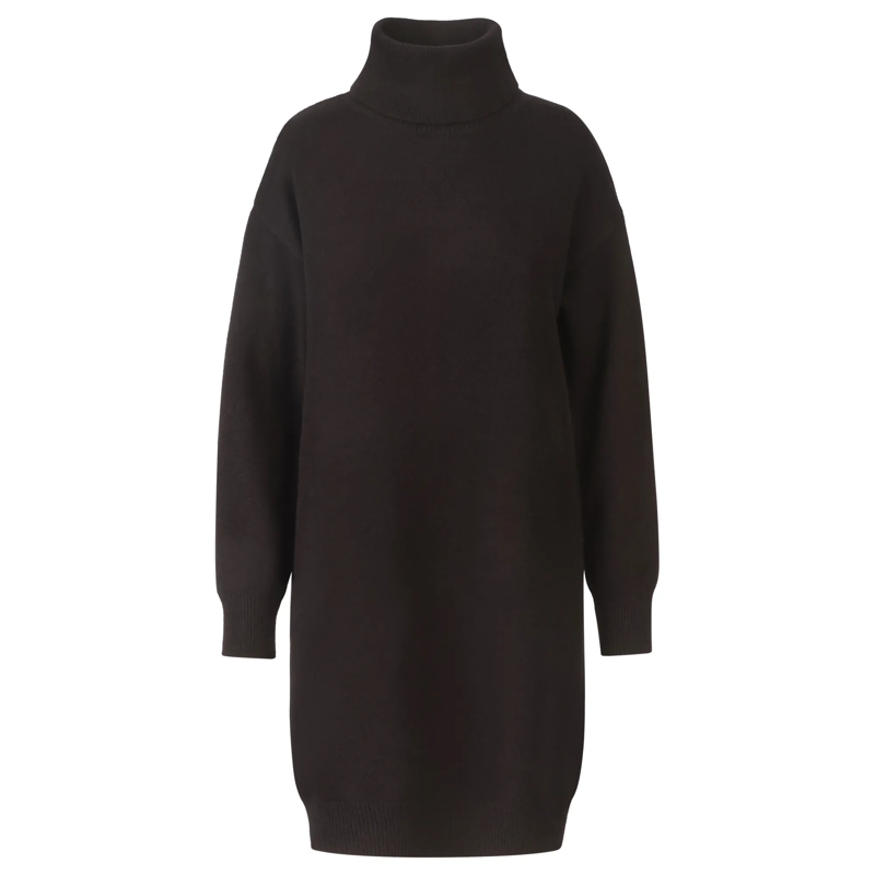 Apart Strickkleid Overside Strickkleid schwarz