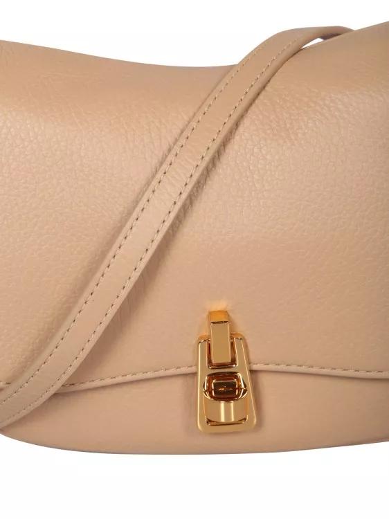 Coccinelle Shoppers Beige Leather Bag in beige