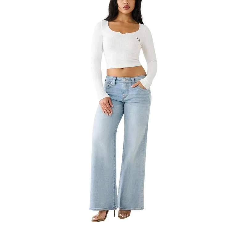 True Religion Jeans - Baggy-Jeans- Light-Wash-Waschung- Comfort Fit hell-blau(Image 2)
